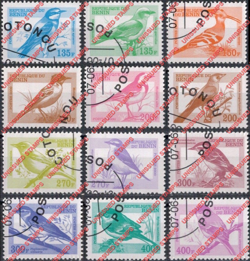 Benin 2000 Songbirds Unissued Stamp Set