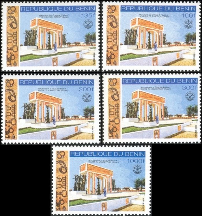 Benin 2003 Monuments of the Road of the Slave - Door of Non-Return Stamp Set