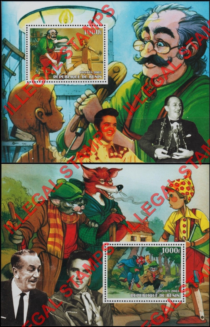 Benin 2003 Fairy Tales Illegal Stamps