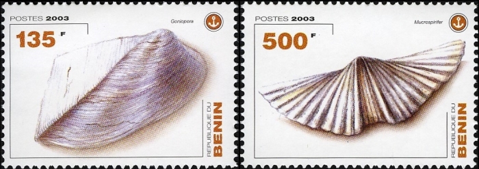 Benin 2003 Shells Single Stamps