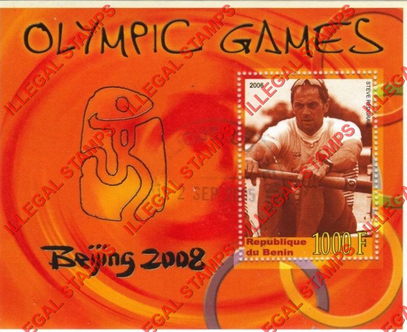 Benin 2006 Olympic Games Illegal Stamp Souvenir Sheet of 1