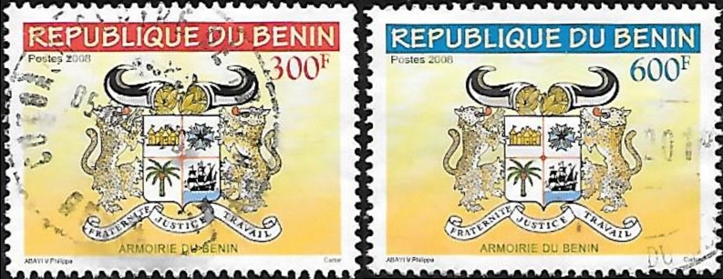 Benin 2008 Coat of Arms Stamps Not Shown on Colnect