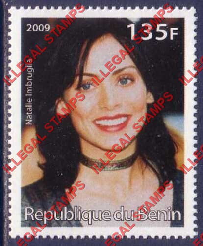 Benin 2009 Famous People Natalie Imbruglia Counterfeit Illegal Stamp