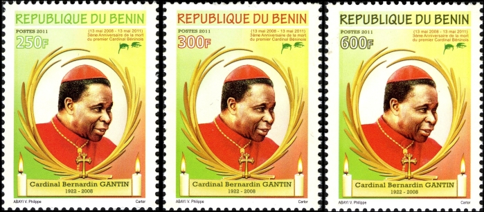 Benin 2011 3rd Anniversary of the Death of Cardinal Gantin