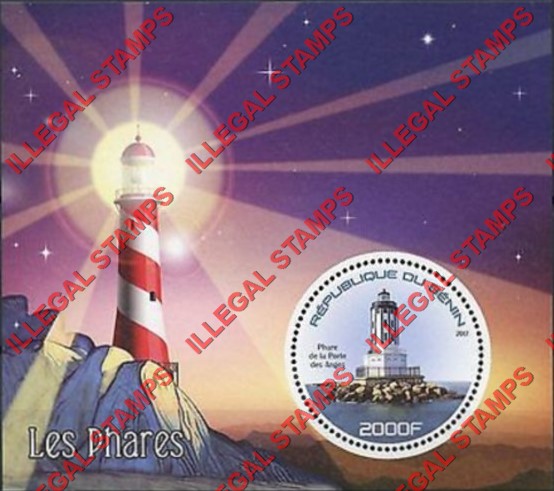 Benin 2017 Lighthouses Illegal Stamp Souvenir Sheet of 1