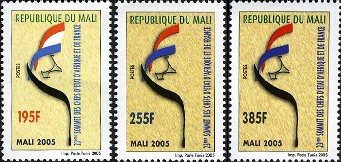 Mali 2005 23rd Summit of the Heads of State from Africa and France Stamp Set