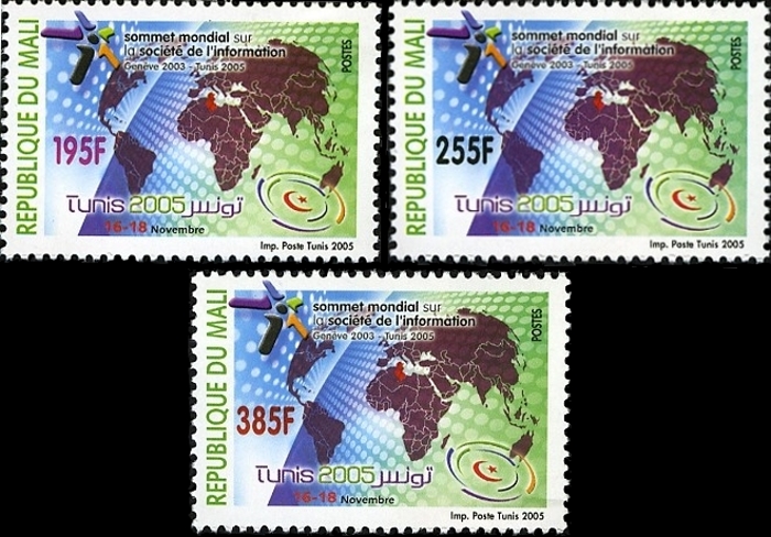 Mali 2005 World Summit on the Information Society (WSIS) Stamp Set