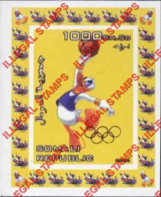 Somalia 2006 Donald Duck China 2008 Olympics Illegal Stamp Deluxe Souvenir Sheet of 1