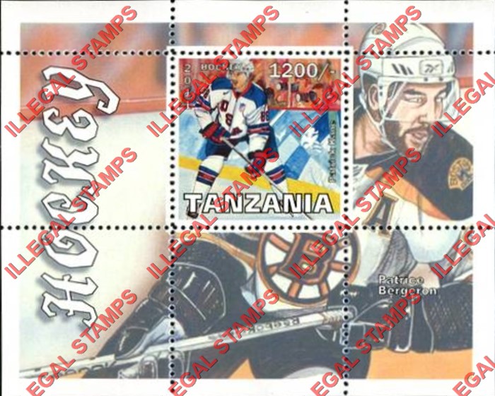 Tanzania 2011 Hockey Illegal Stamp Souvenir Sheet of 1