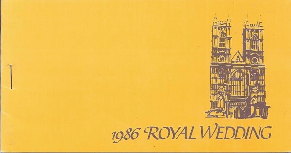 Montserrat 1986 Royal Wedding Perforated Booklet
