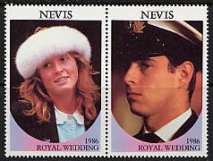 Nevis 1986 Royal Wedding 60c Perforated Missing Value Error