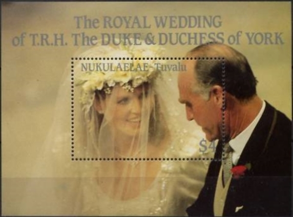 Nukulaelae 1986 Royal Wedding (1st issue) Souvenir Sheet