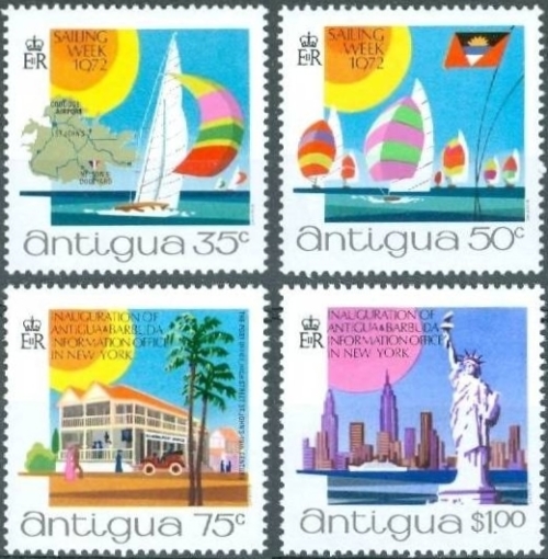 1972 Sailing Week and Inauguration of the Tourist Office in New York Stamps