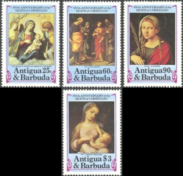 1984 450th Death Anniversary of Correggio Stamps