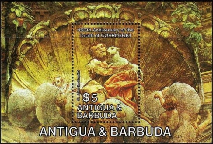 1984 450th Death Anniversary of Correggio Souvenir Sheet