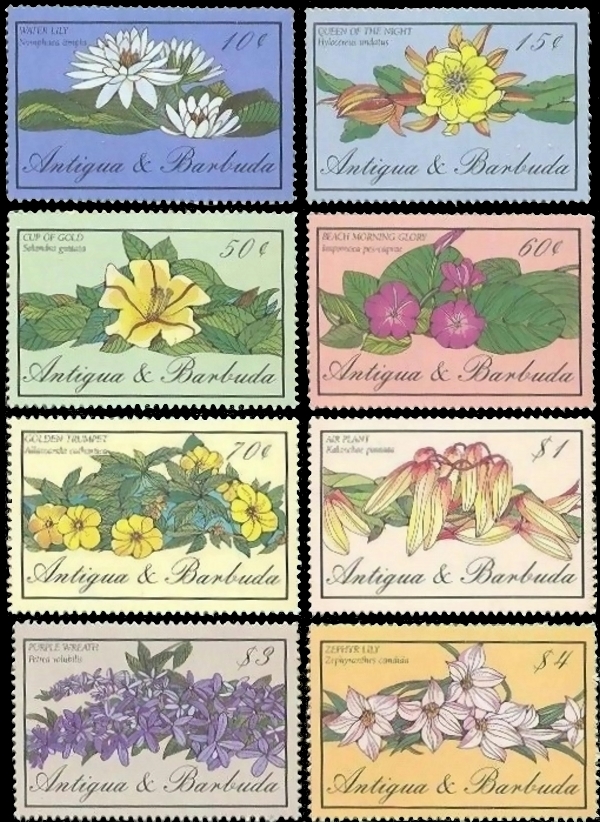 1986 Flowers Stamps