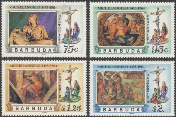 1978 Easter, Works of Michelangelo Stamps