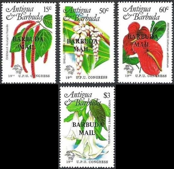 1984 Universal Postal Union Congress in Hamburg, Flowers Stamps