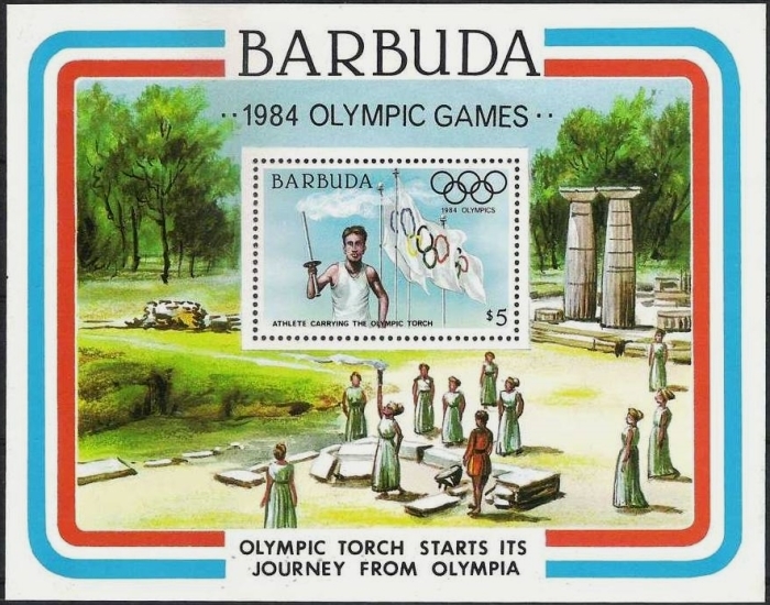 1984 Olympic Games in Los Angeles (2nd issue) Souvenir Sheet