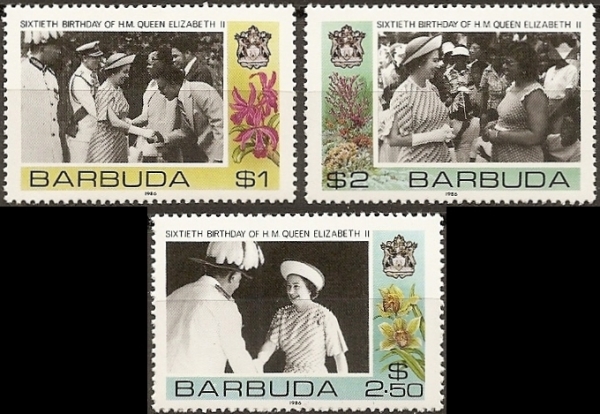1986 60th Birthday of Queen Elizabeth II (1st issue) Stamps