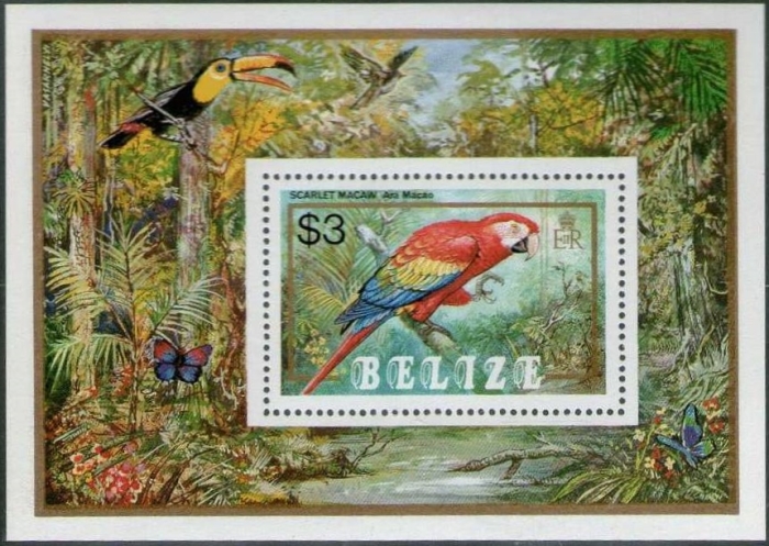 1984 Parrots Souvenir Sheet