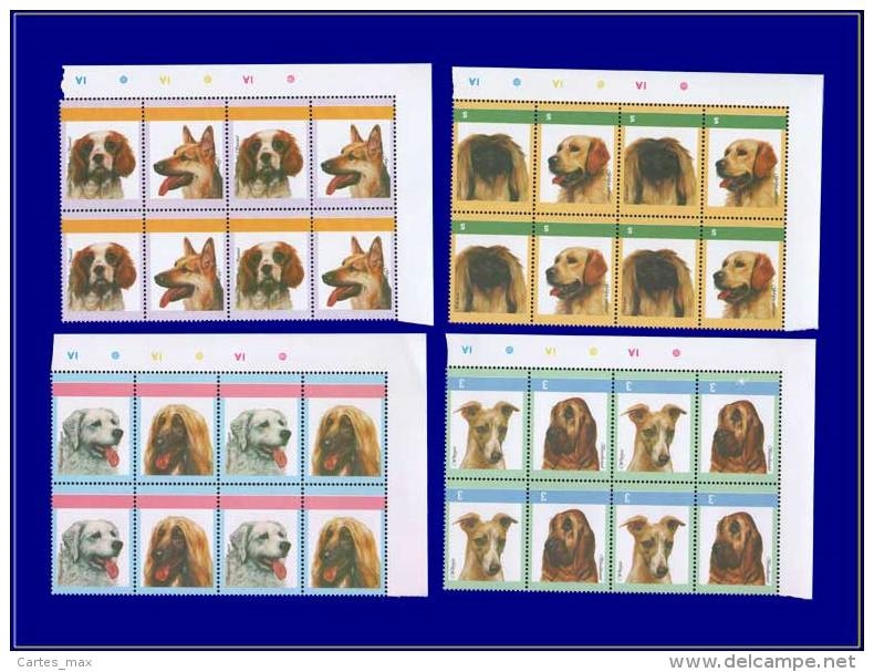 Saint Vincent Bequia 1985 Dogs Newest Inverted Stamp Forgery Set