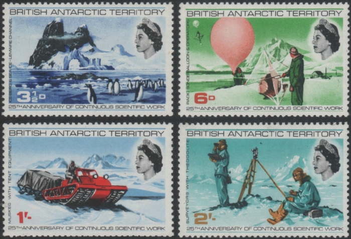 1969 Scientific Work in the Antarctic Stamps