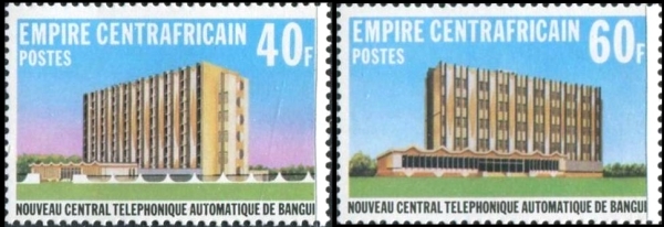 Central Africa 1978 Automatic Telephone Exchange, Bangui Stamps