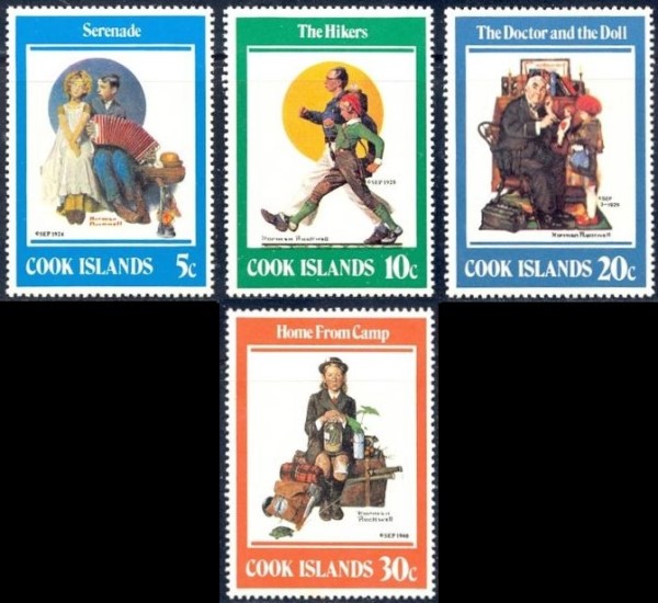 1982 Commemoration of Norman Rockwell Stamps