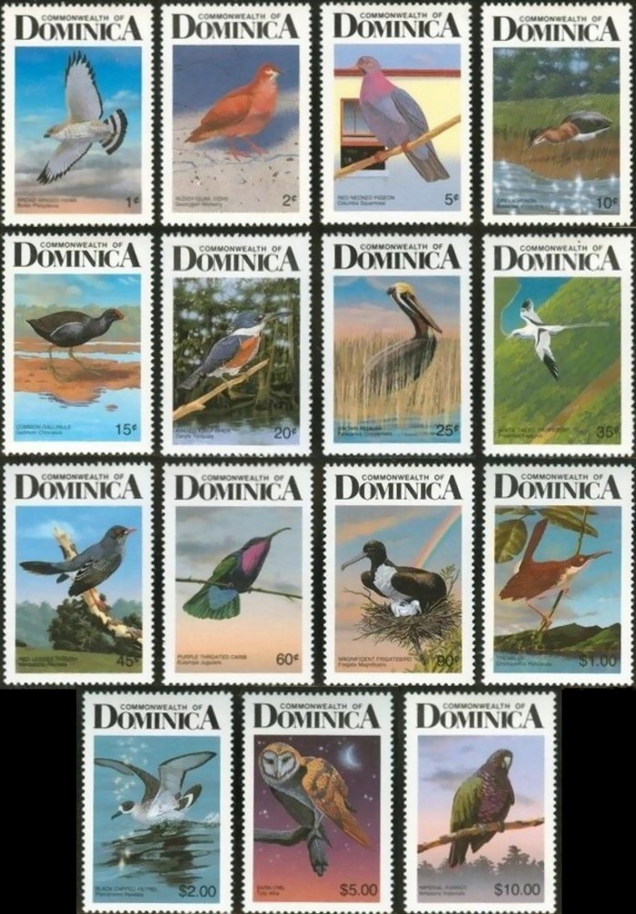 1987 Birds of Dominica Stamps
