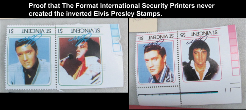Proof that the Forged Unauthorized Reprint Elvis Presley Stamps were Never Made at Format