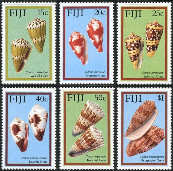 1987 Cone Shells of Fiji Stamps