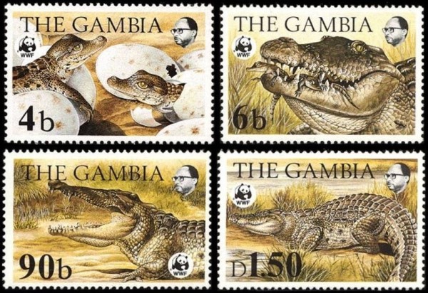 1984 Endangered Species, The Nile Crocodile Stamps