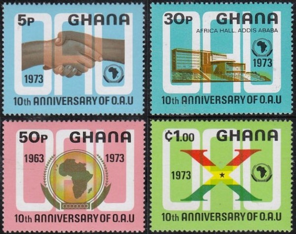 1973 10th Anniversary of the O.A.U. Stamps