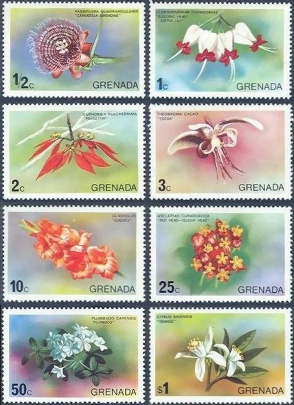 1975 Flowers of Grenada Stamps