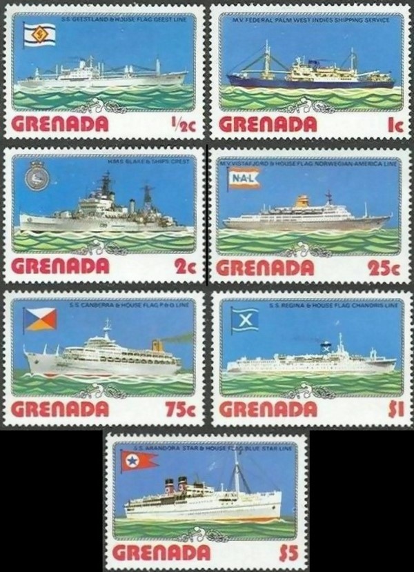 1976 Ships Stamps