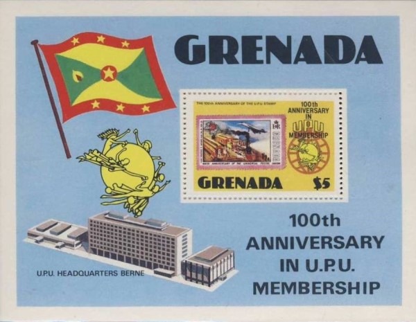 1981 Centenary of Grenada Joining the U.P.U. Souvenir Sheet