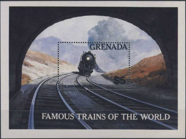 1982 Famous Trains Souvenir Sheet