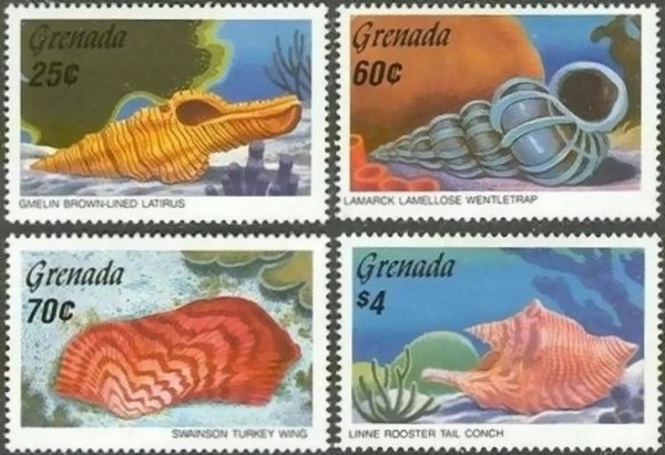 1986 Sea Shells Stamps