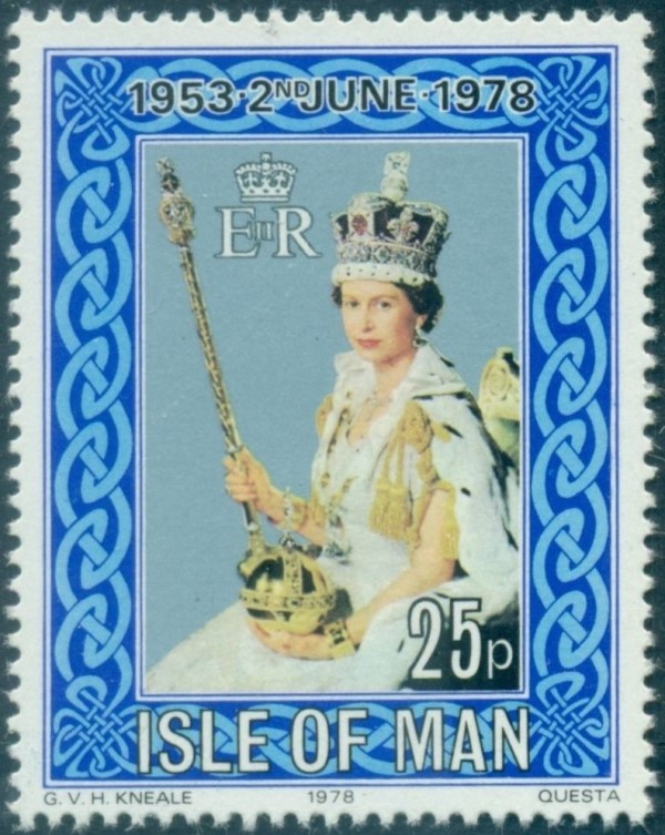 Isle of Man 1978 Coronation Stamp