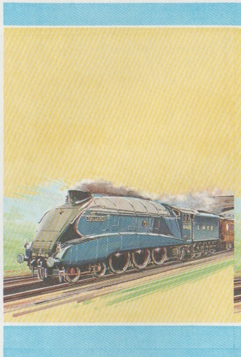 Nevis Locomotives (1st series) $1.00 Mallard All Colors Stage Progressive Color Proof Pair