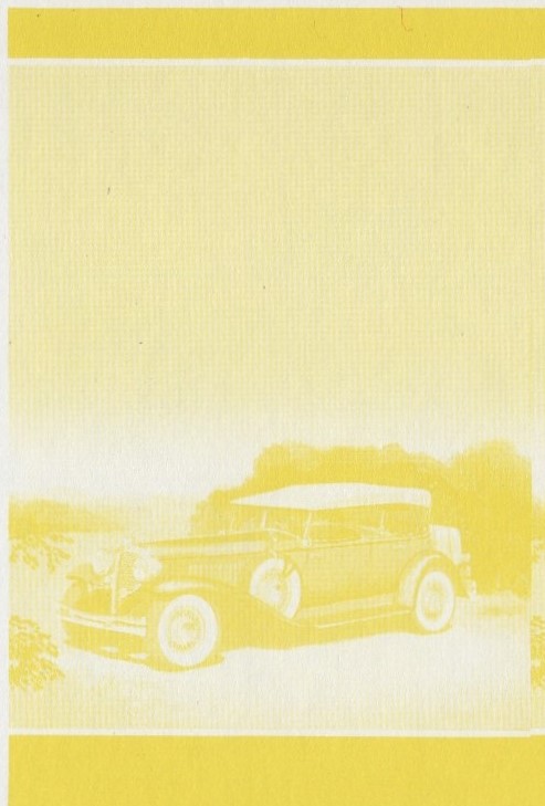 Saint Lucia Automobiles (2nd series) $3.00 Yellow Stage Progressive Color Proof Pair