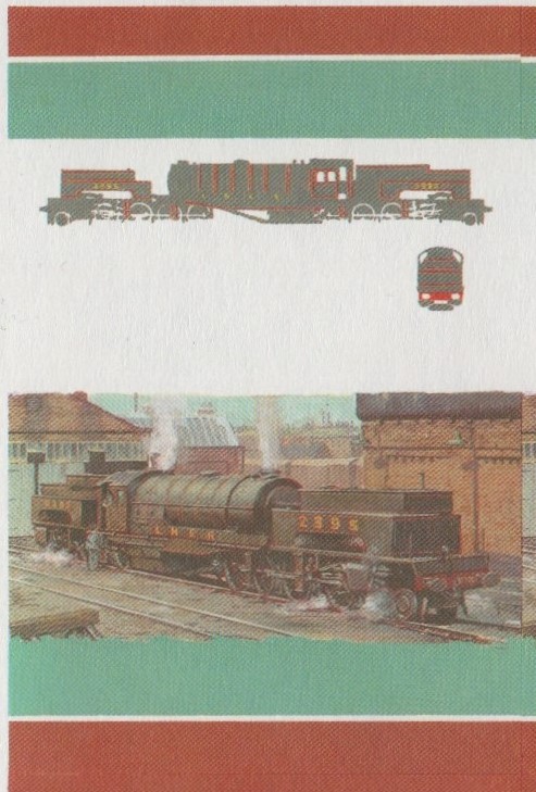 Union Island Locomotives (2nd series) $3.00 All Colors Stage Progressive Color Proof Pair
