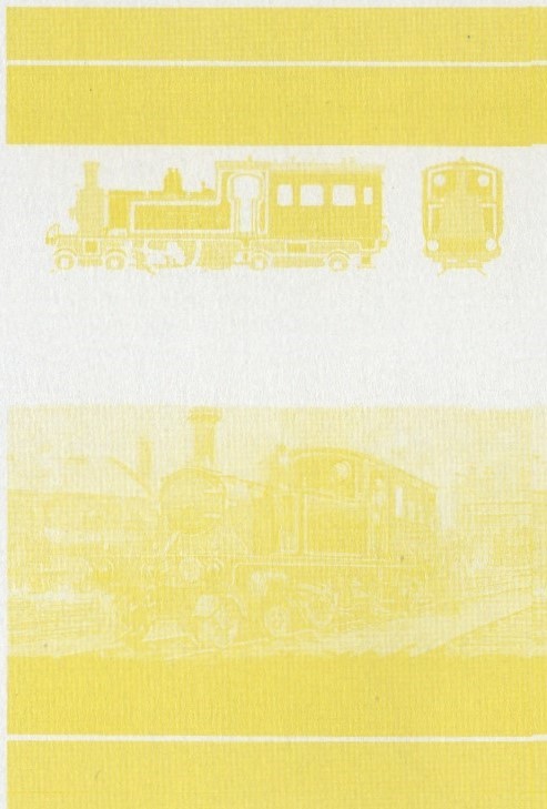 Saint Vincent Grenadines Locomotives (6th series) $1.50 Yellow Stage Progressive Color Proof Pair