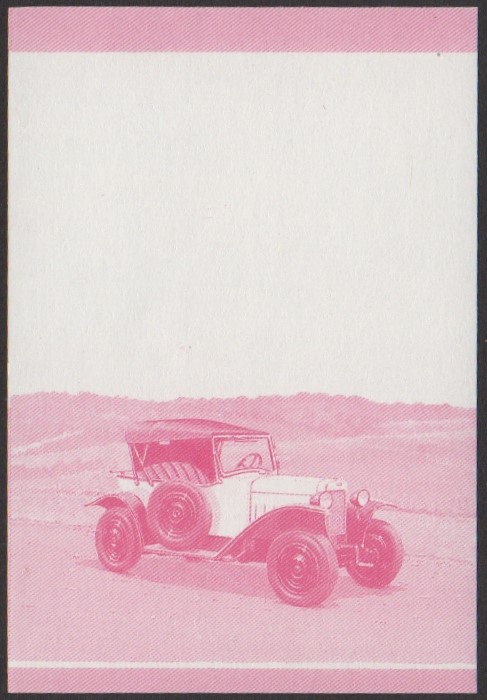 Nui 1st Series 30c 1924 Opel Laubfrosch Automobile Stamp Red Stage Color Proof