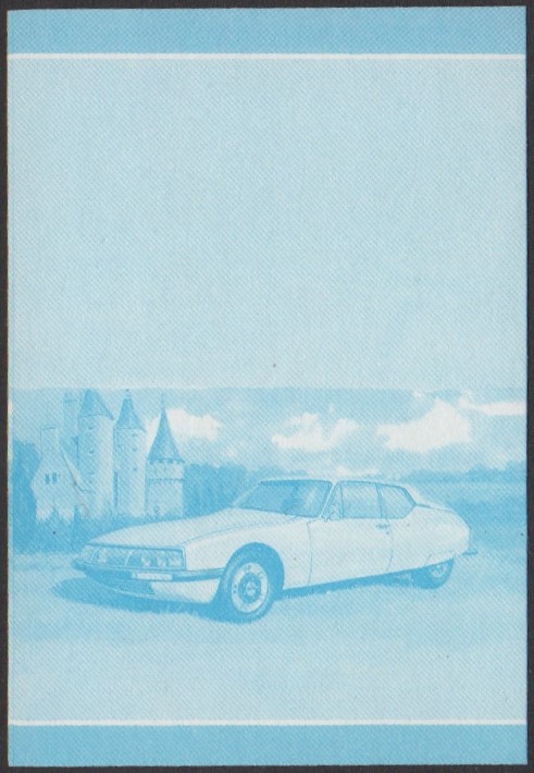 Nui 2nd Series $1.10 1972 Citroën-Maserati S.M. Coupe Automobile Stamp Blue Stage Color Proof