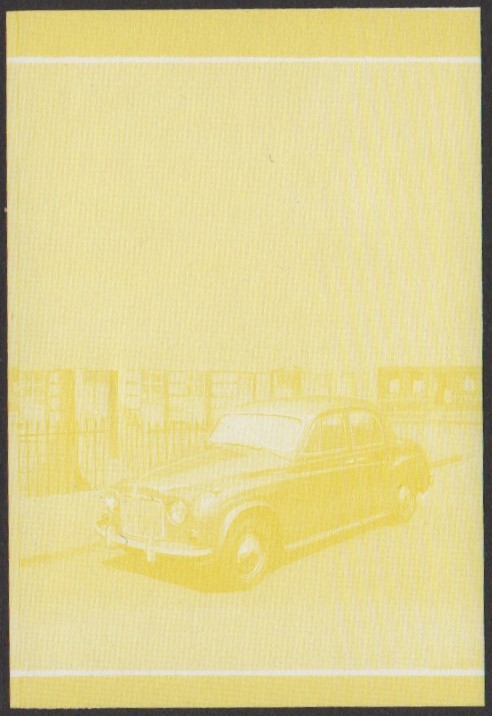 Nukulaelae 2nd Series 75c 1955 Rover 90 Automobile Stamp Yellow Stage Color Proof