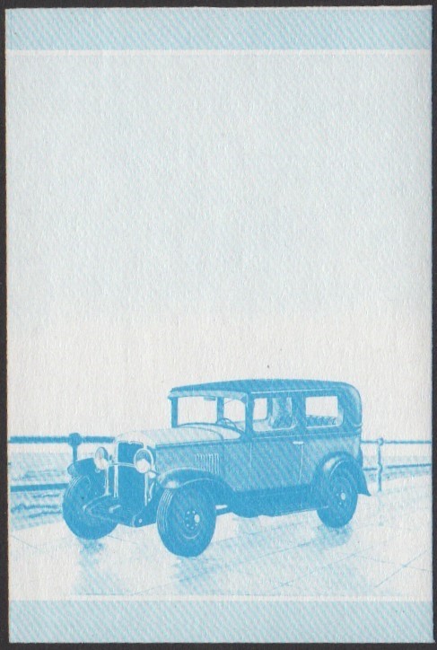 Tuvalu 1st Series 50c 1929 Chevrolet International Six Automobile Stamp Blue Stage Color Proof
