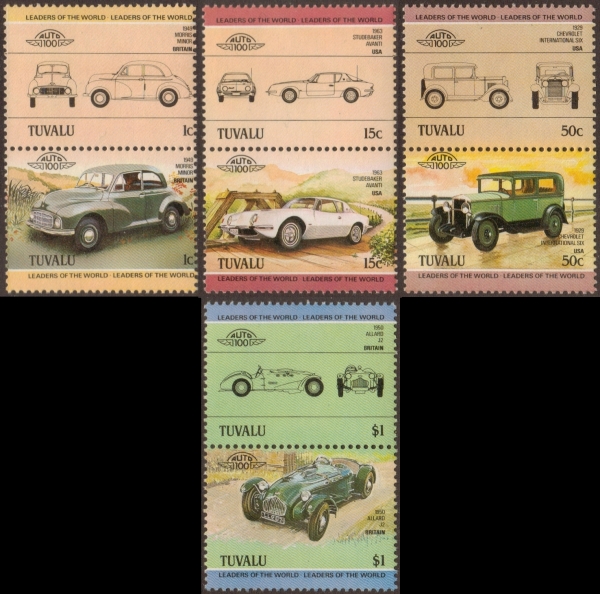 1983 Saint Vincent Leaders of the World, Automobiles (1st series) Stamps