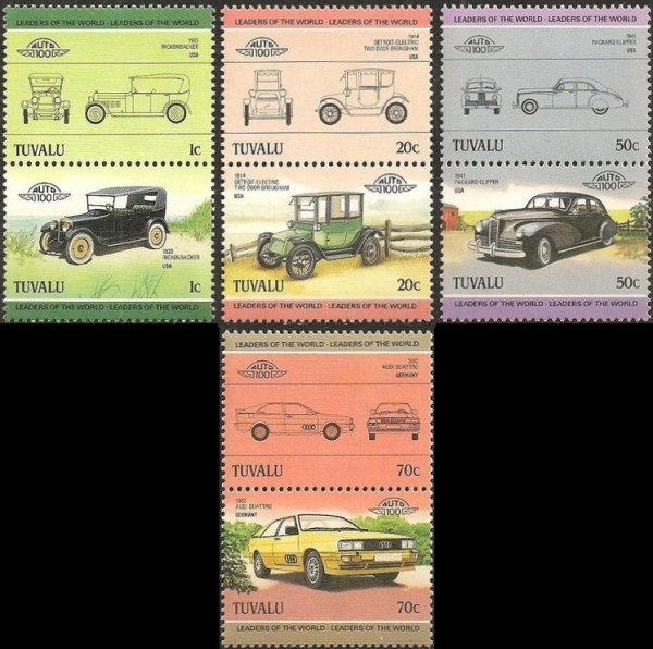 1984 Saint Vincent Leaders of the World, Automobiles (2nd series) Stamps